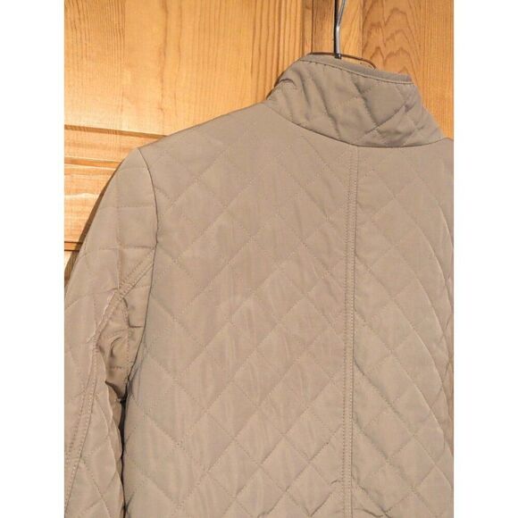 Telluride Snap Front Tan Diamond Quilted Jacket Women's Size Medium - Picture 11 of 14